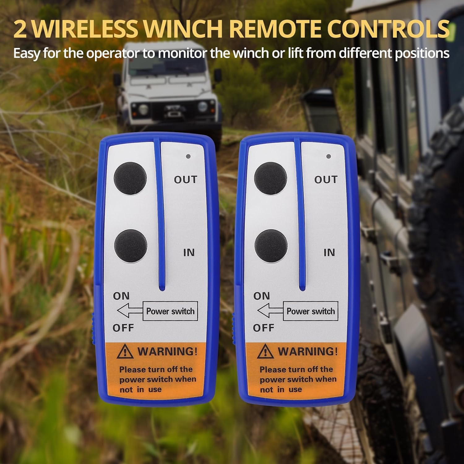 ISURE MARINE Anchor Windlass Remote Control - Double Wireless Switch For Boat Trim